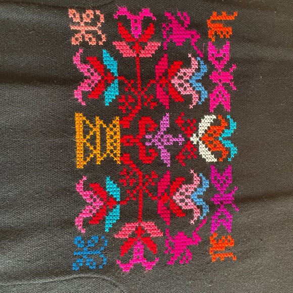 Size XL embroidered Hueyapan Puebla acrilan sweater - Picture 7 of 10